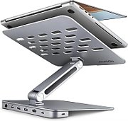 Stand de aluminiu HMC-STND cu HUB USB, HDMI, USB-A, PD 100W, LAN, 16 