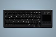 INDUSTRY 4.0 COMPACT ULTRAFLAT/TOUCHPAD KEYBOARD PS2 BLACK