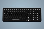 HYGIENE COMPACT KEYBOARD WITH/NUMPAD SEALED USB BLACK
