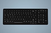 HYGIENE COMPACT KEYBOARD WITH/NUMPAD SEALED USB BLACK