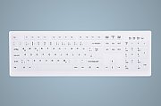 HYGIENE DESKTOP KEYBOARD FULLY/SEALED WATERTIGHT USB WHITE UK 0