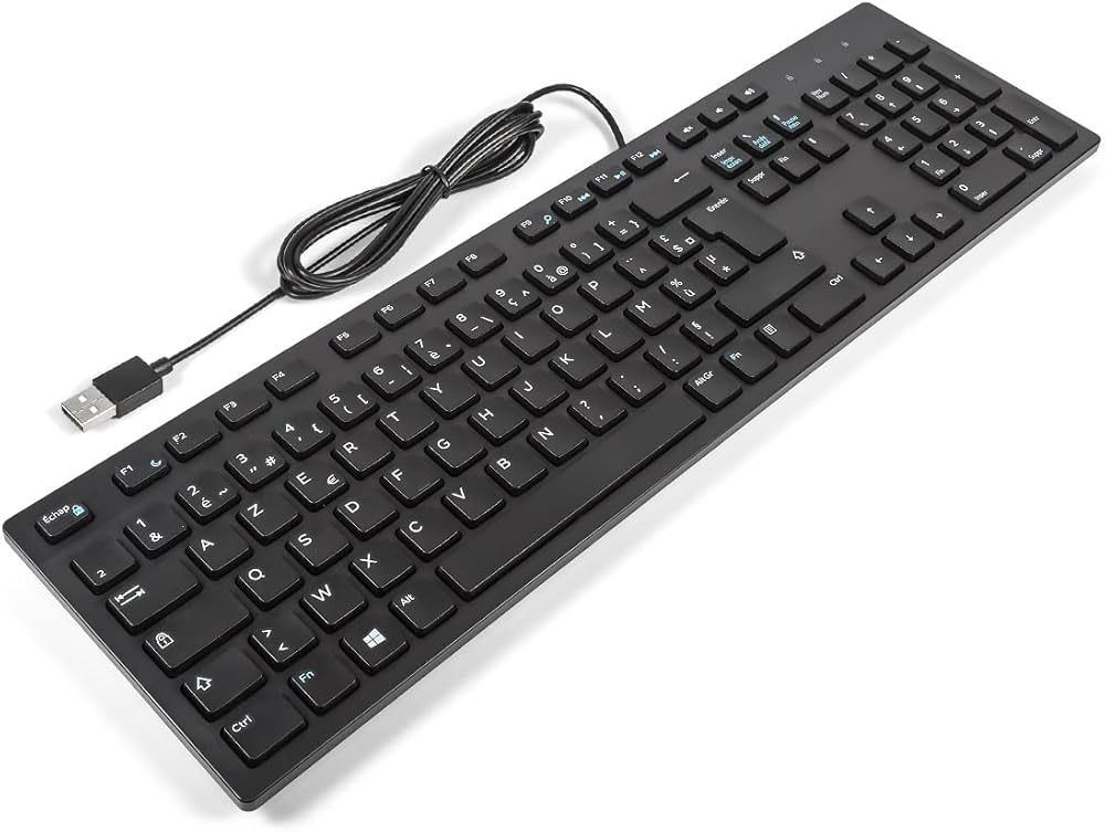 Dell Multimedia Keyboard-KB216 - French (AZERTY) - Black