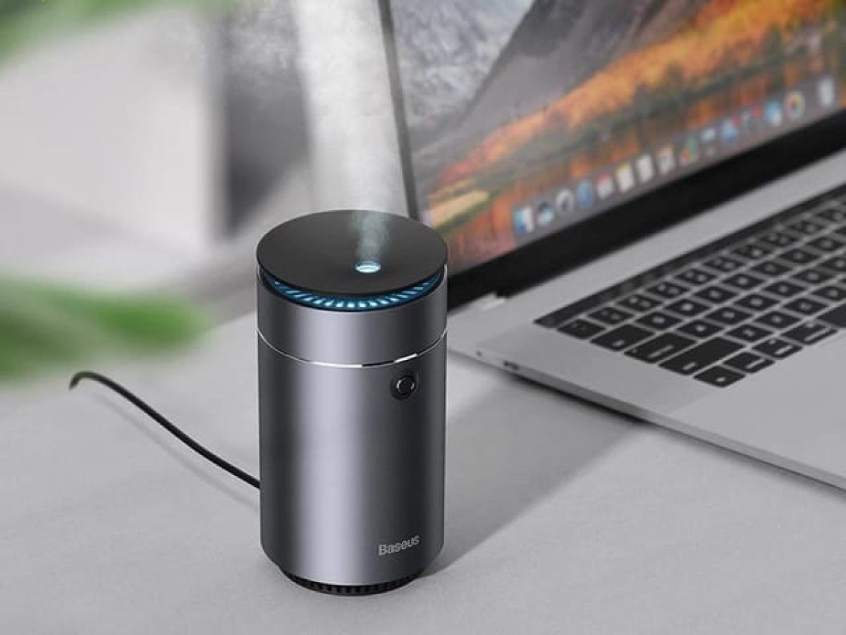 UMIDIFICATOR AUTO Baseus Time Aromatherapy, functie de aromaterapie, silentios, 75ml, gri  DHSG-0G  (timbru verde 2 lei) - 6953156224261