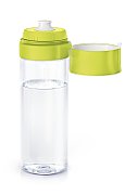 Brita Fill&Go lime green filter bottle +4filters