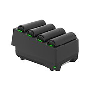 WT5400/WT6400 4-Slot Spare Battery Charger, Requires PWR-BGA12V50W0WW, DC Cable CBL-DC-388A1-01 And AC Cord
