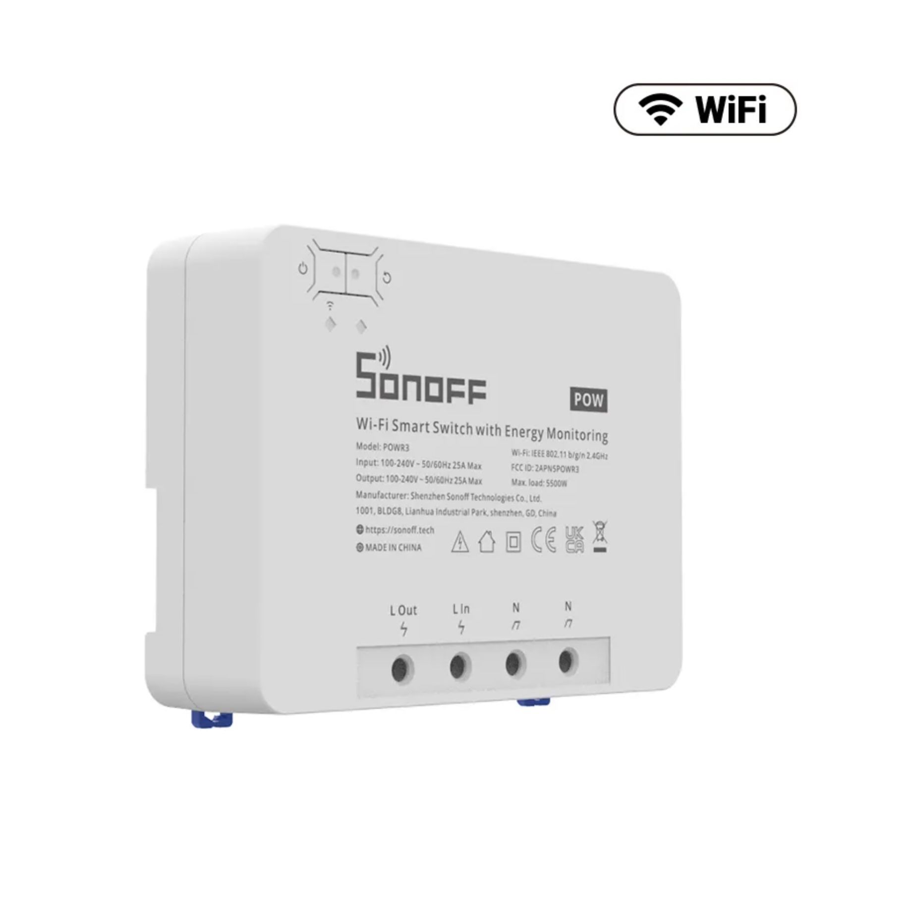 Releu inteligent WiFi de mare putere SONOFF POWR3