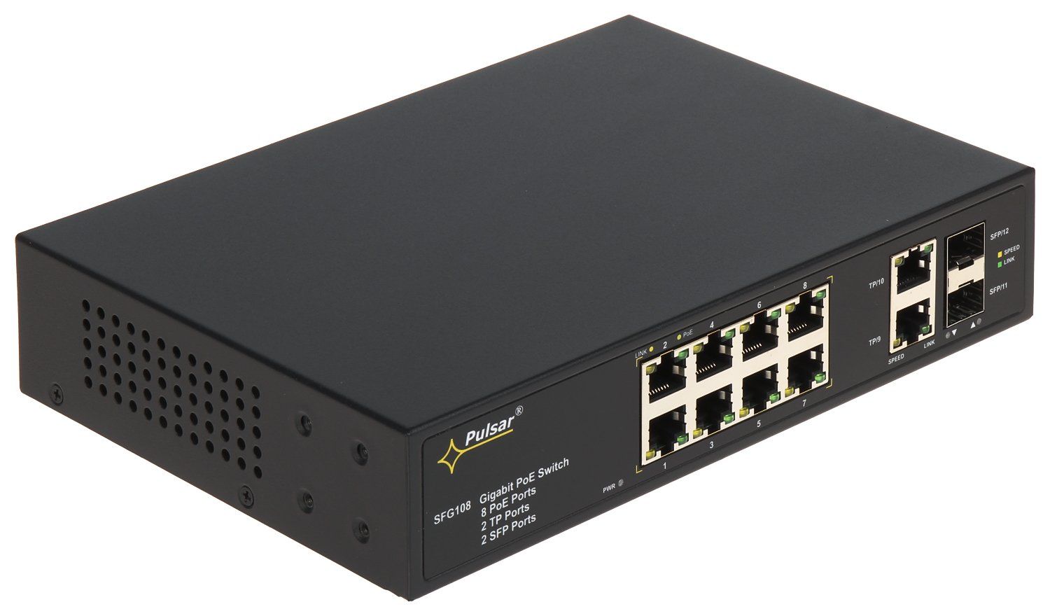 TP-LINK SFG108 12 Port Industrial PoE Switch