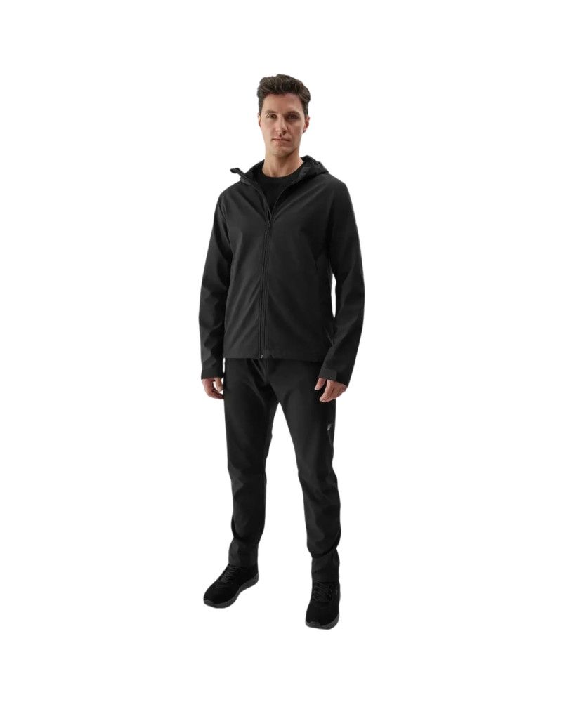 Kurtka męska softshell 4F M283 głęboka czerń 4FWAW24TSOFM283 20S  2XL
