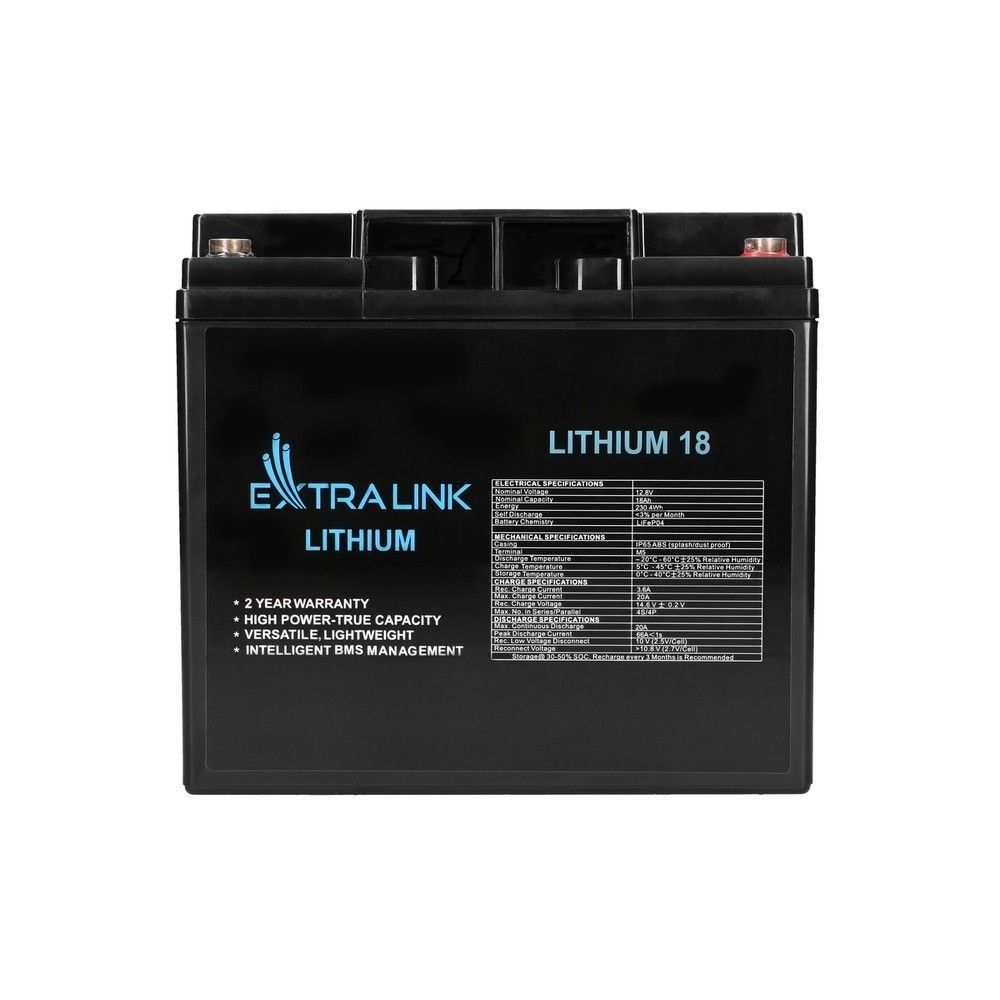 Extralink Accumulator LiFePO4 18AH 12.8V  BMS