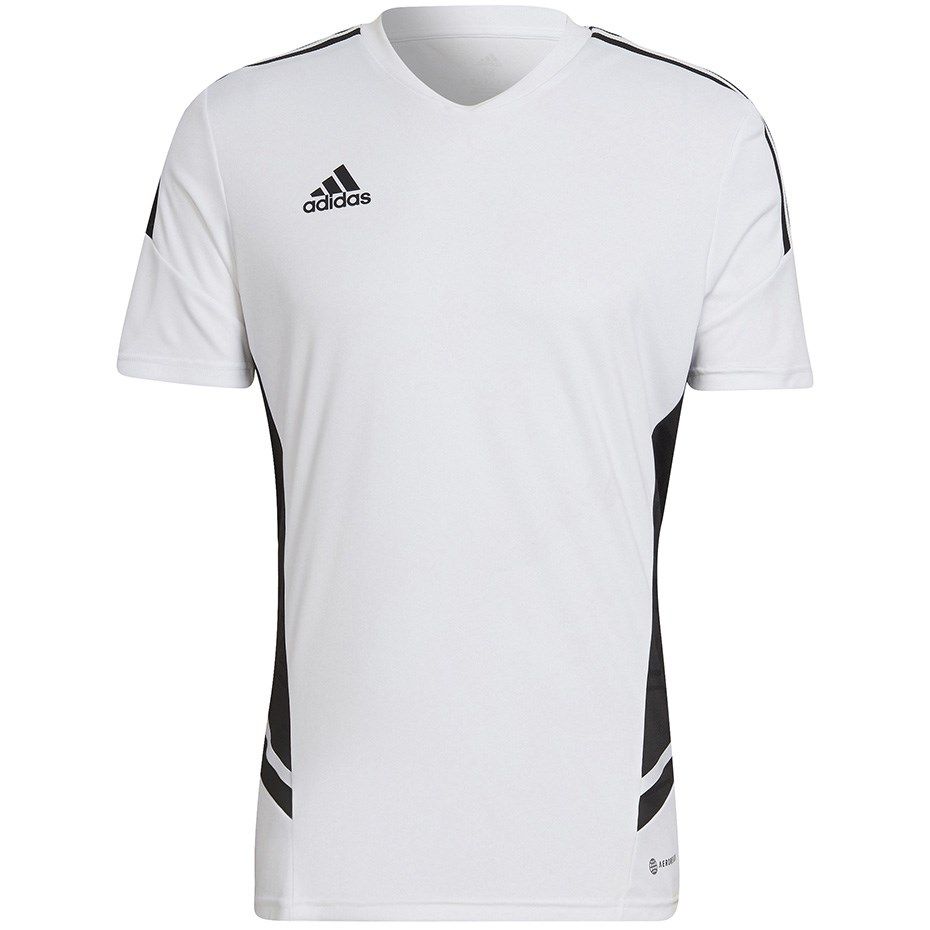 adidas Condivo 22 Jersey V-neck T-Shirt white and black HA6290 S