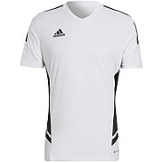adidas Condivo 22 Jersey V-neck T-Shirt white and black HA6290 S