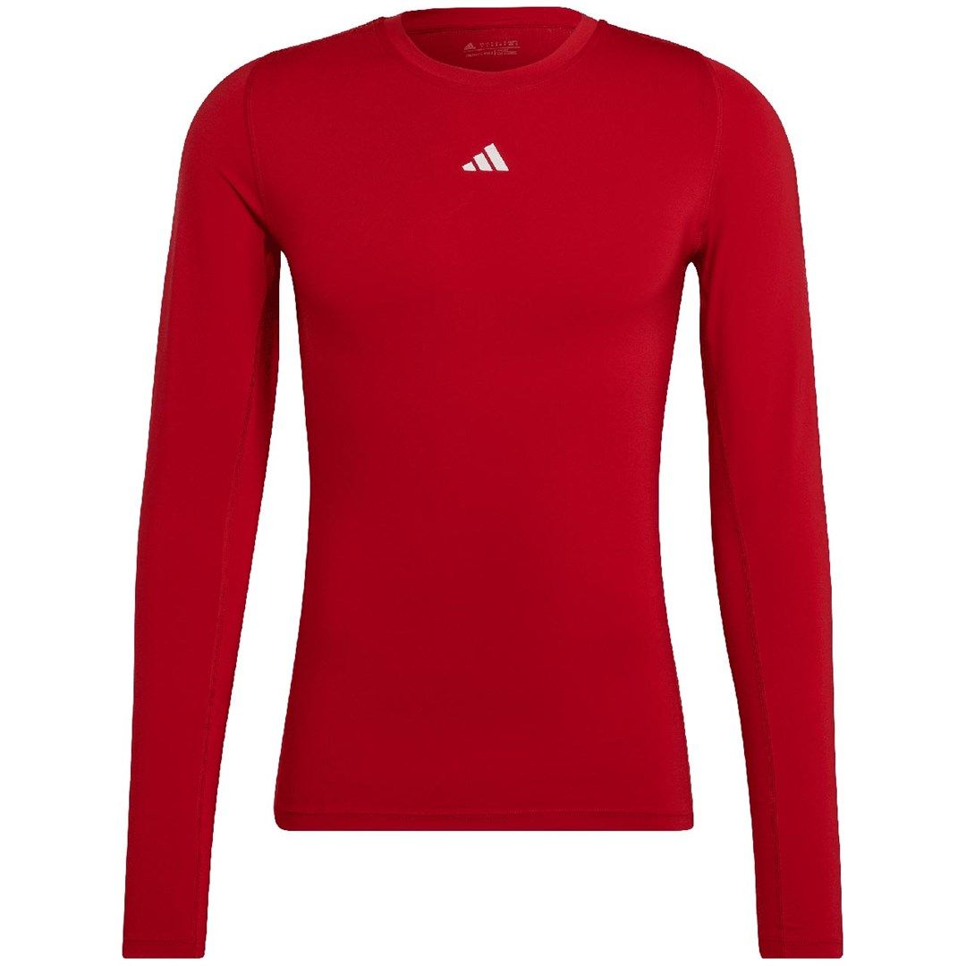 adidas Techfit Aeroready Long Sleeve Tee Red HP0639 XL T-Shirt