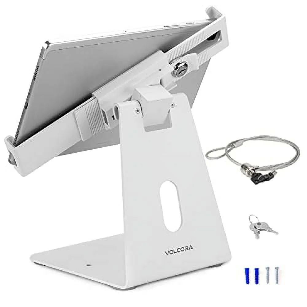 Tablet holder 7-14  swivel wall with lock
