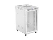 FLOOR-STANDING RACK CABINET 19  27U 800X1000 GREY PERFORATED LCD DOOR LANBERG (FLAT PACK)