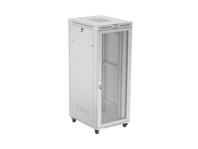 FLOOR-STANDING RACK CABINET 19  42U 800X1000 GREY PERFORATED LCD DOOR LANBERG (FLAT PACK)