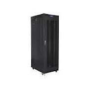 FLOOR-STANDING RACK CABINET 19  27U 800X1200 BLACK PERFORATED LCD DOOR LANBERG (FLAT PACK)