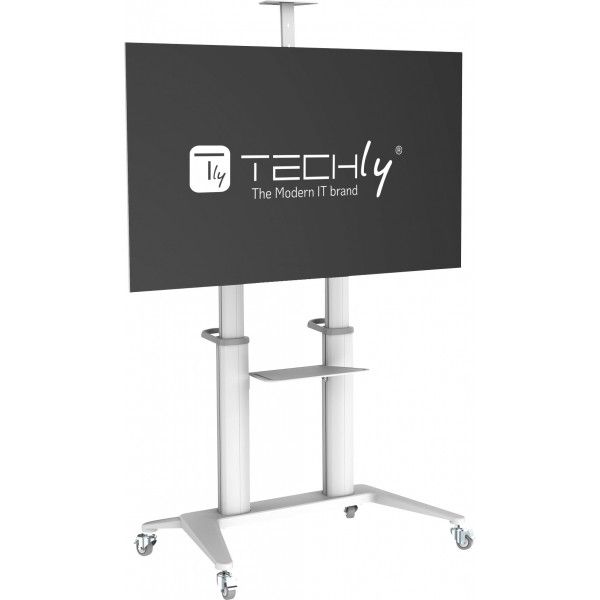 Mobile TV stand 70-120  up to 140kg adjustable 2 shelves