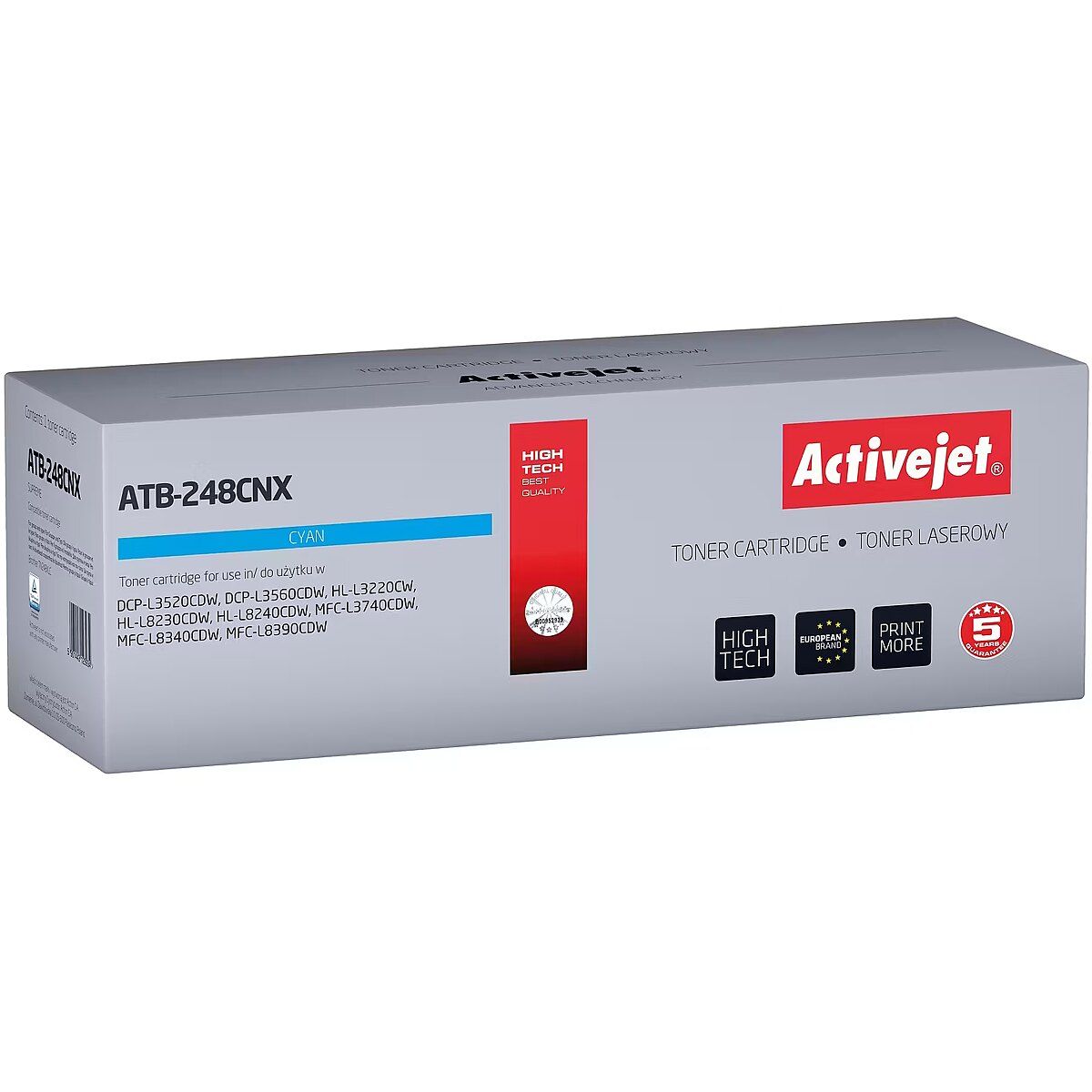 Activejet ATB-248CNX Toner for Brother printers Replacement Brother TN248XLC Supreme 2300 pages blue)