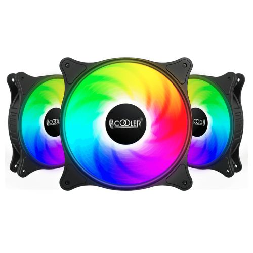 Ventilator PCCooler FX 120 ARGB BK 3 IN 1 ,120 x 120 x 25 mm ,1000 - 2000 rpm±10% ,Negru ,ARGB 