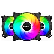 Ventilator PCCooler FX 120 ARGB BK 3 IN 1 ,120 x 120 x 25 mm ,1000 - 2000 rpm±10% ,Negru ,ARGB 
