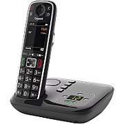 Gigaset E720A - Analog/DECT telephone - Wireless handset - 200 entries - Caller ID - Short Message Service (SMS) - Black