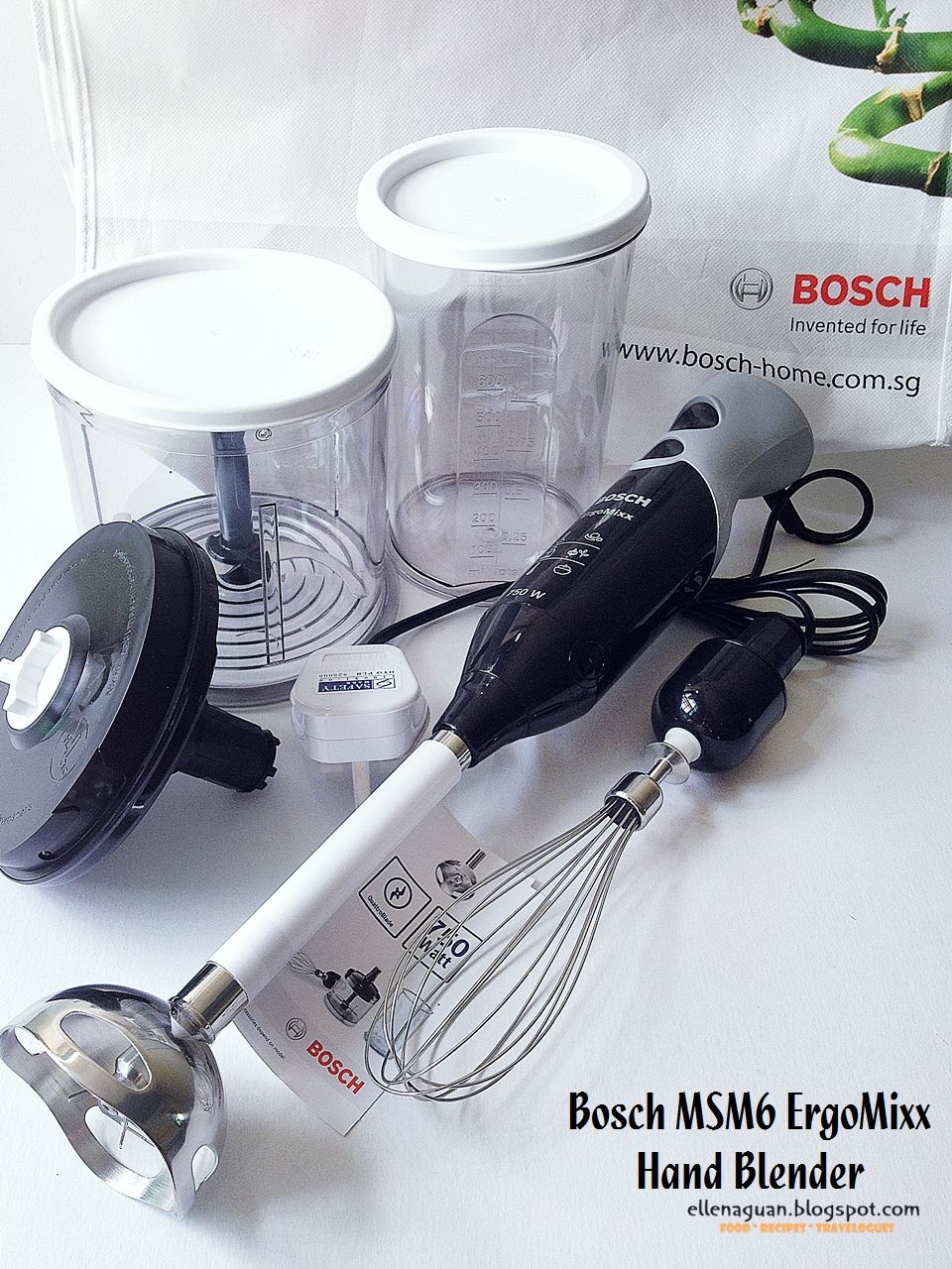 Bosch MSM67160 blender Immersion blender 750 W Black  Grey