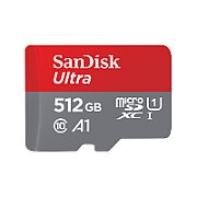 512GB SANDISK ULTRA MICROSDXC/SD ADAPTER 100MB/S CLASS 10 UHS-
