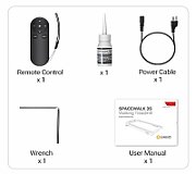 Walking treadmill UREVO SPACEWALK 3S Black  Graphite