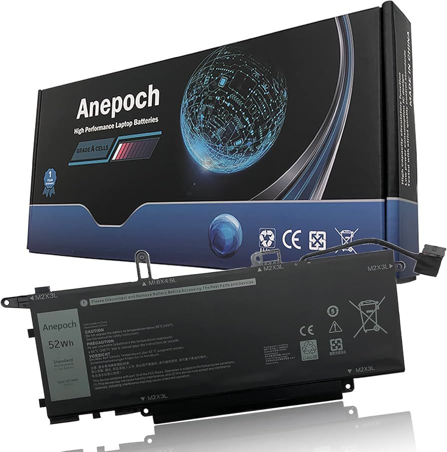 Dell 52Wh Lithium Ion replacement battery for laptops