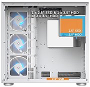 COUGAR FV150 RGB PC Case, Mid tower, White