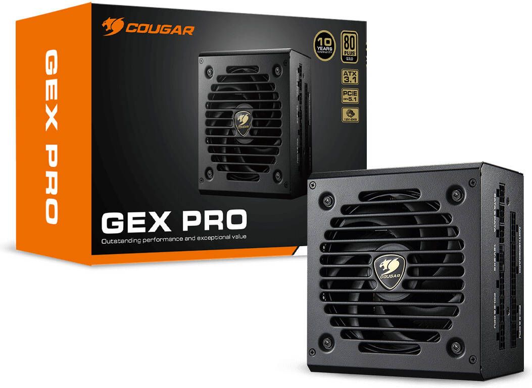 COUGAR GEX PRO 750 PSU, 80 plus Gold, 750W, Fully Modular