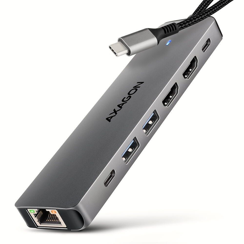 HMC-7HX2, USB-C, USB-A, HDMI, RJ-45, PD 100W