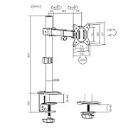 MACLEAN LCD MONITOR DESK MOUNT MC-572N