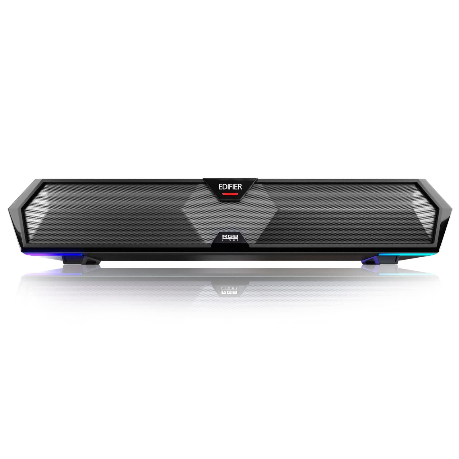 BOXE EDIFIER Gaming desktop, RMS: 5W (2.5W + 2.5W), Bluetooth 5.3, USB-A, RGB, sound card/ mic, dim. 485x70x80mm, black,  MG300-BK   (timbru verde 0.8 lei)