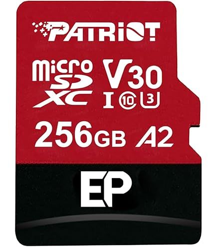Patriot Memory EP A2 memory card 256 GB MicroSDXC V30 U3 Class 10 (PEF256GEP32MCX)