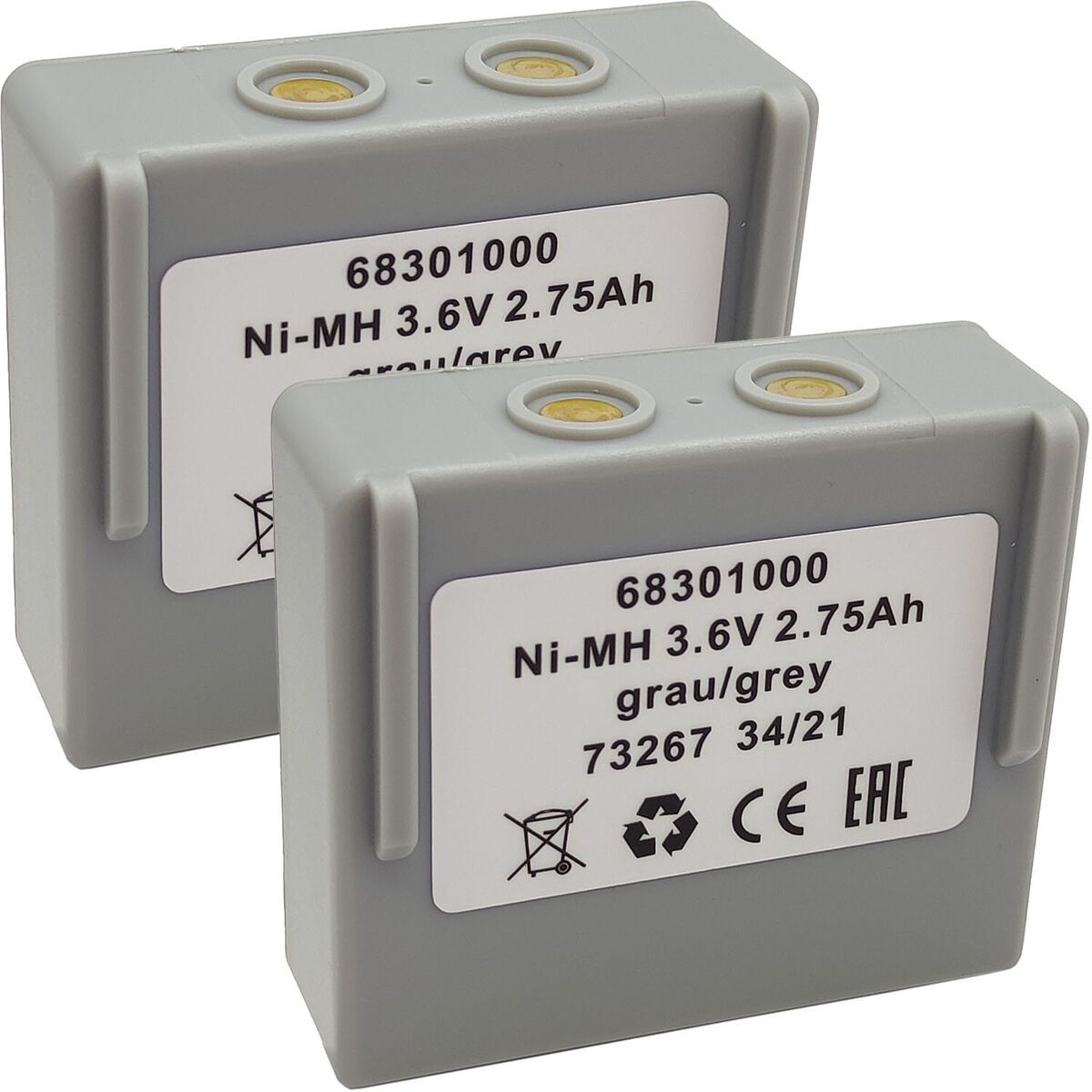 Original battery for Hetronic Mini 68300900 3.6V 2750mAh