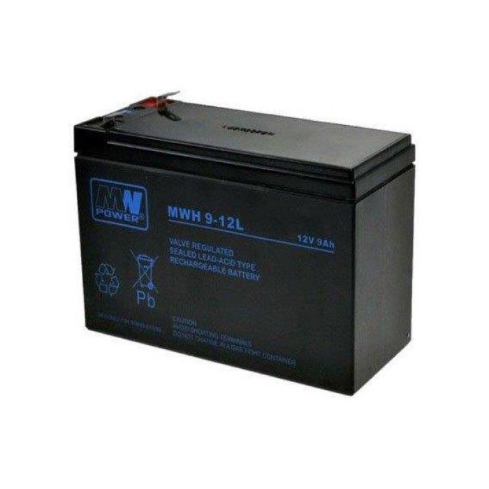 MPL MW POWER MWH 9-12L UPS battery Lead-acid accumulator VRLA AGM Maintenance-free 12 V 9 Ah Black