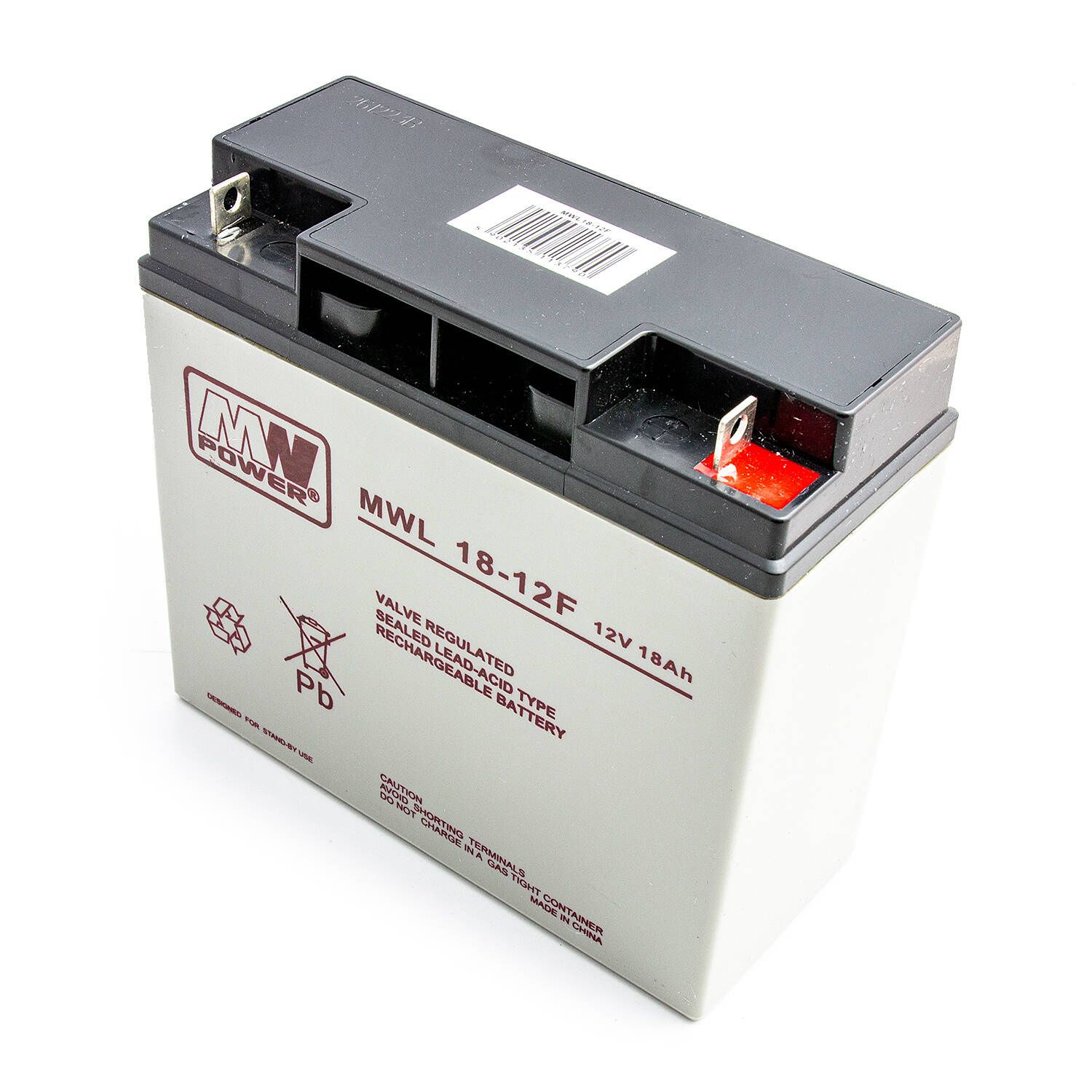 Akumulator AGM MWL 18-12F 12V18Ah Śruba+nakrętka