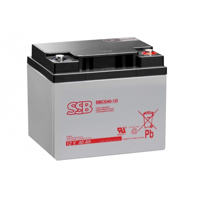 Battery GEL SBCG 40-12i 12V40Ah M6