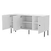 3D chest of drawers PALAZZO BIS 151x40x75 white matt