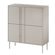 4D chest of drawers TRESSE 100x40x110 cashmere matt