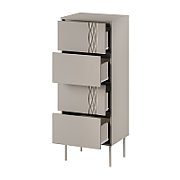 Cama 4S TRESSE chest of drawers 50x40x125 cashmere matt