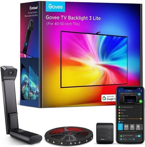 Govee H6097 TV Backlight 3 Lite | Taśma LED | podświetlenie dla TV 40-50 cali  RGBICW  Wi-Fi+Bluetooth