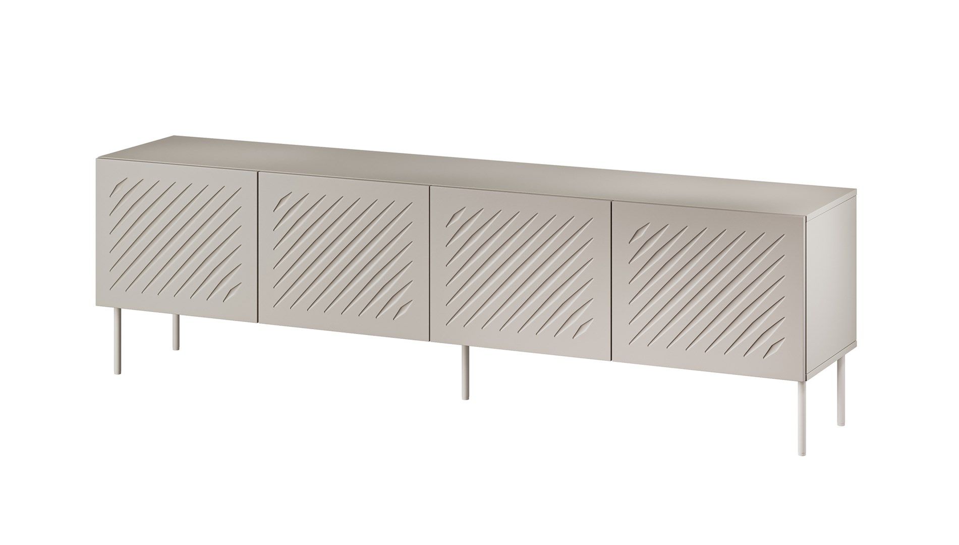 RTV cabinet SIENA 200x40x60 cashmere matt