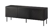 RTV cabinet SIENA 150.5x40x60 black matt
