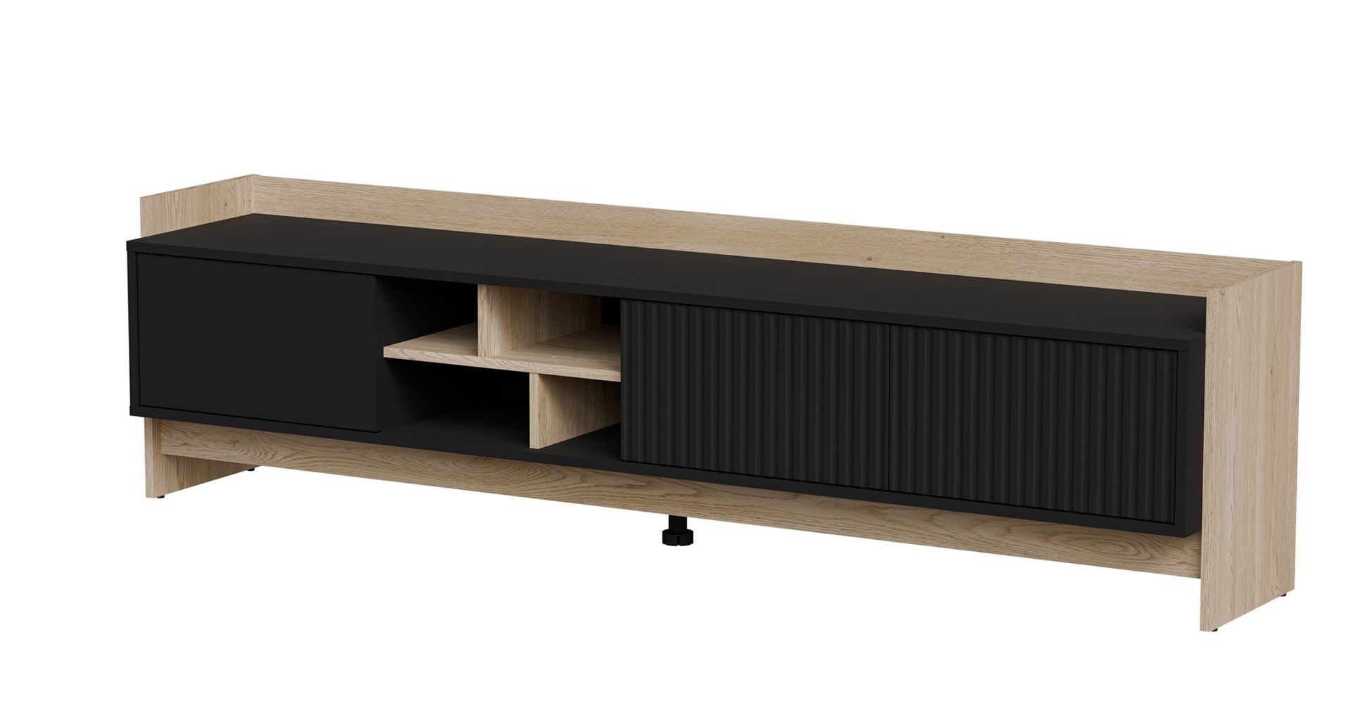 Cama RTV PORTO 3D cabinet 190x38x50 oak/black