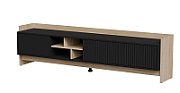 Cama RTV PORTO 3D cabinet 190x38x50 oak/black