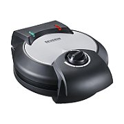 Severin WA 2103 waffle iron 4 waffle(s) 1200 W Black  Silver