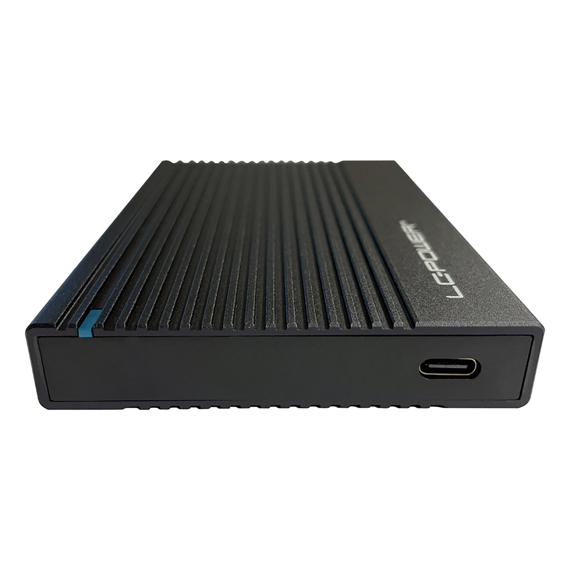 USB-C Aluminium Gehäuse 2,5  -HDD/SDD Schwarz LC-Power USB-C / USB 3.2 Gen 2x1 Anschluss