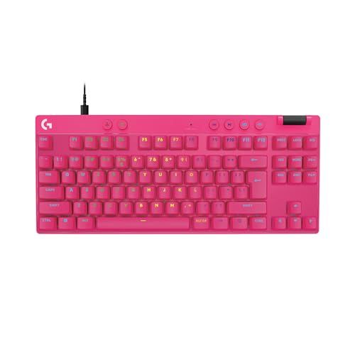 LOGITECH G PRO X TKL RAPID Gaming Keyboard - MAGENTA - US INT'L - USB - EMEA28i-935 - LINEAR